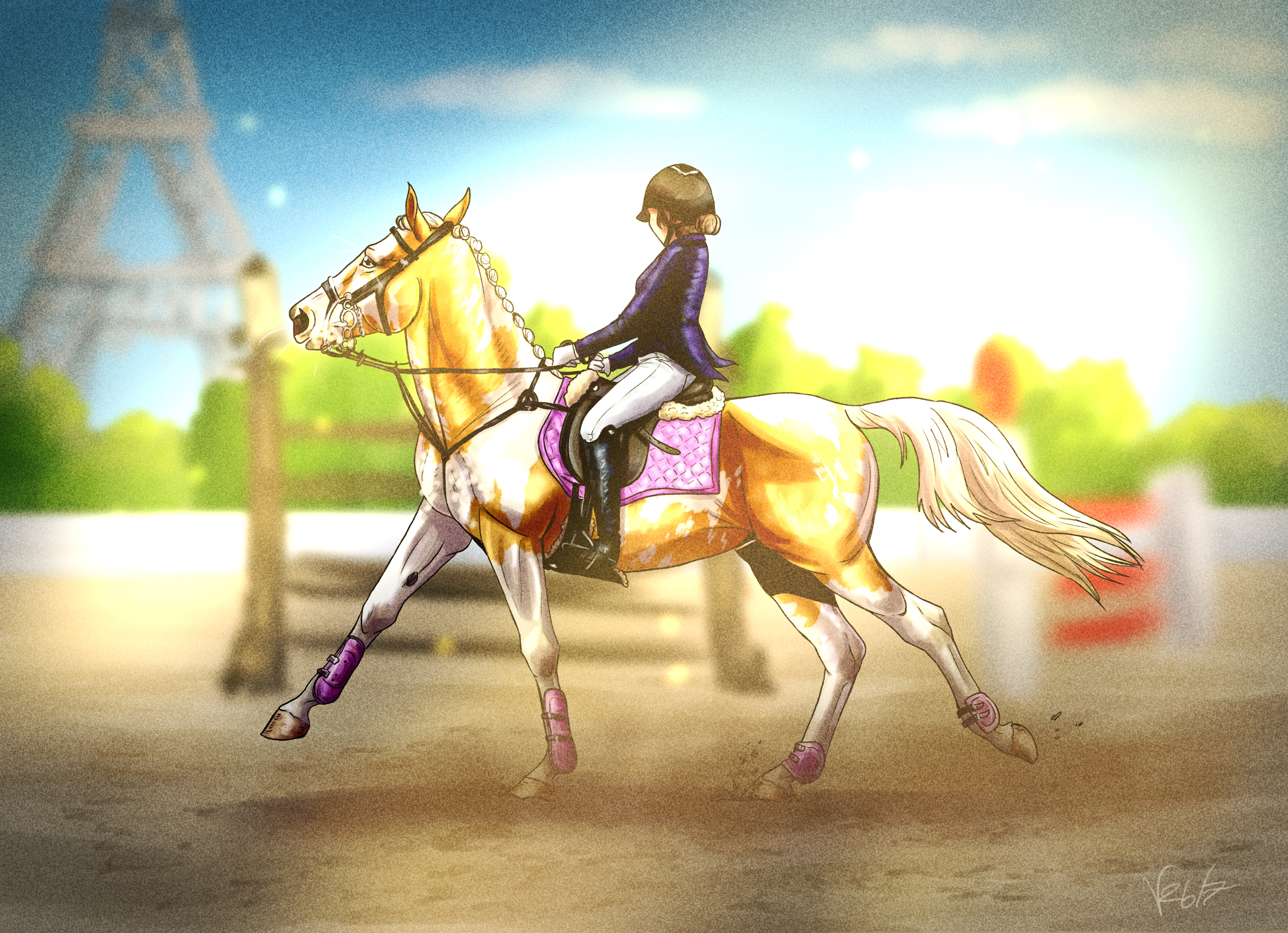 #280 US Riley Brown - Lilac Vision BRX, Speed Class 145 cm